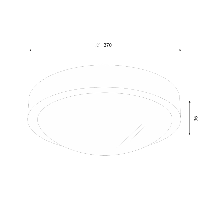 Brilagi - LED Stropna svjetiljka CARVALHO SLIM 2xE27/60W/230V hrast pr. 37 cm