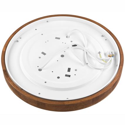 Brilagi - LED stropna svjetiljka CARVALHO SLIM 3xE27/15W/230V hrast/trešnja Ø 47 cm