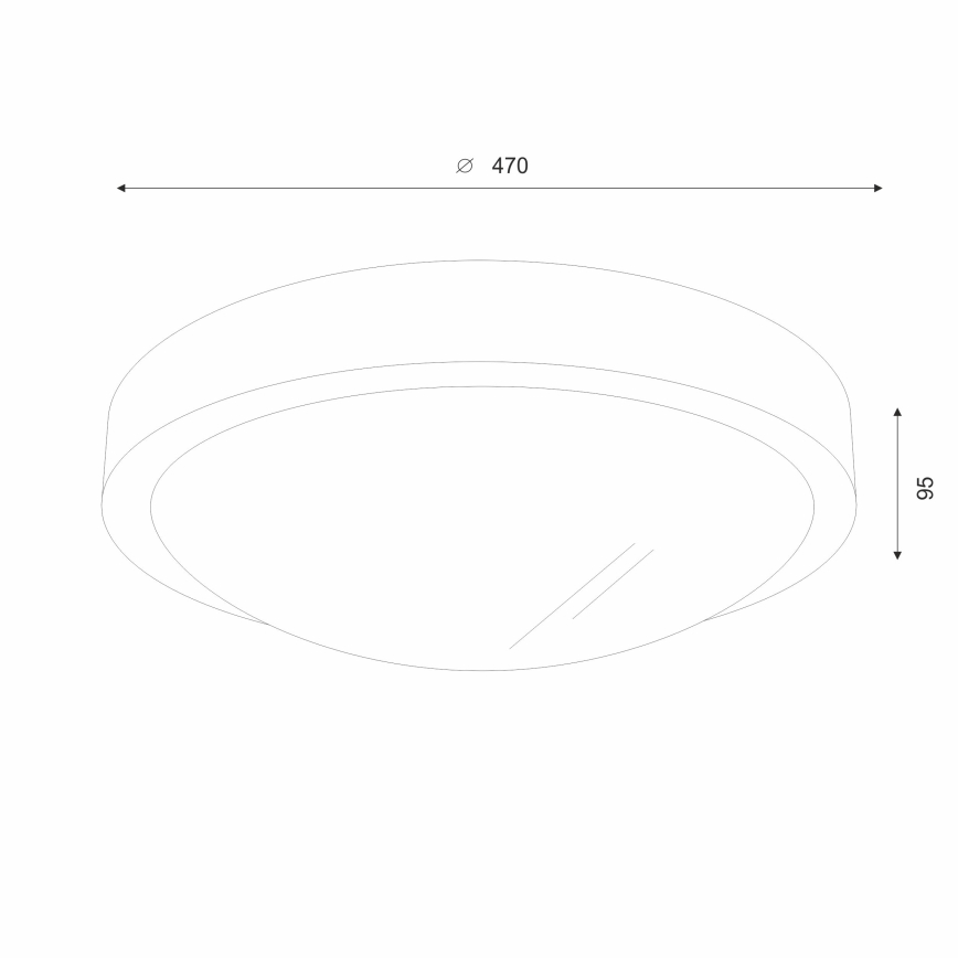 Brilagi - LED stropna svjetiljka CARVALHO SLIM 3xE27/15W/230V hrast/trešnja Ø 47 cm