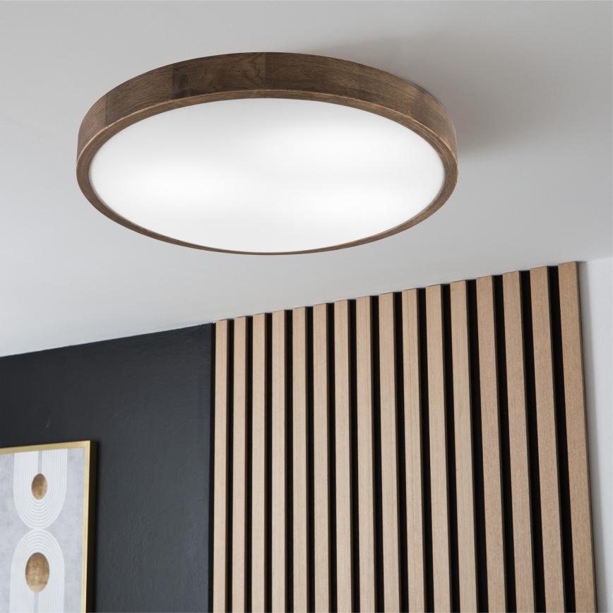 Brilagi - LED Stropna svjetiljka CARVALHO SLIM 3xE27/60W/230V hrast pr. 47 cm