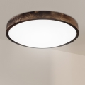 Brilagi - LED stropna svjetiljka CARVALHO SLIM SMOKEY LED/36W/230V hrast promjer 47,5 cm