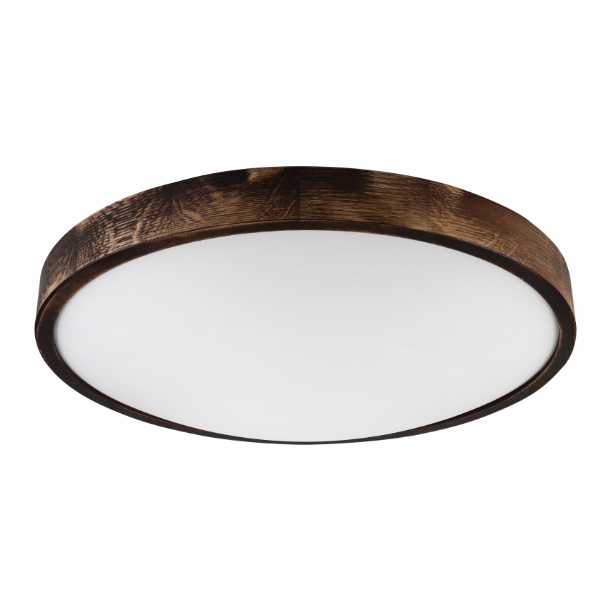 Brilagi - LED stropna svjetiljka CARVALHO SLIM SMOKEY LED/36W/230V hrast promjer 47,5 cm