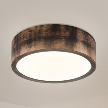 Brilagi - LED stropna svjetiljka CARVALHO SMOKEY LED/20W/230V hrast pr. 27,5 cm