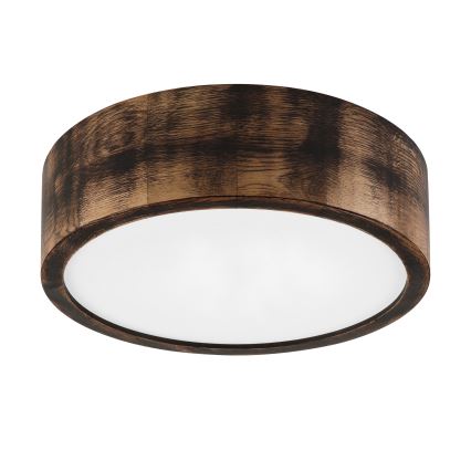 Brilagi - LED stropna svjetiljka CARVALHO SMOKEY LED/20W/230V hrast pr. 27,5 cm