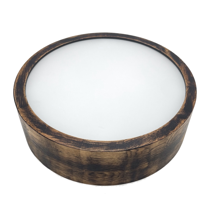 Brilagi - LED stropna svjetiljka CARVALHO SMOKEY LED/20W/230V hrast pr. 27,5 cm