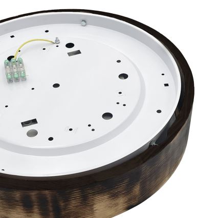 Brilagi - LED stropna svjetiljka CARVALHO SMOKEY LED/36W/230V hrast prom. 37,5 cm