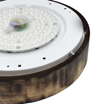 Brilagi - LED stropna svjetiljka CARVALHO SMOKEY LED/36W/230V hrast prom. 37,5 cm