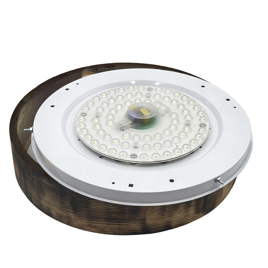 Brilagi - LED stropna svjetiljka CARVALHO SMOKEY LED/36W/230V hrast prom. 37,5 cm