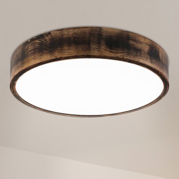 Brilagi - LED stropna svjetiljka CARVALHO SMOKEY LED/36W/230V hrast Ø 47,5 cm