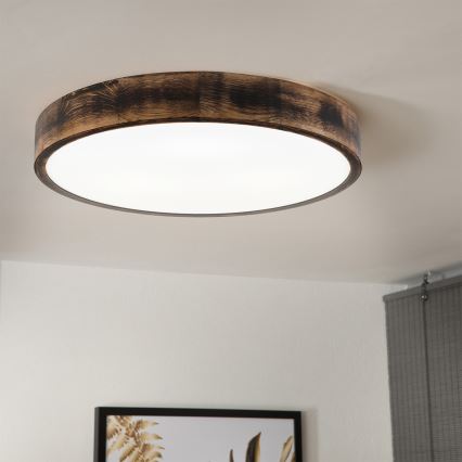 Brilagi - LED stropna svjetiljka CARVALHO SMOKEY LED/36W/230V hrast Ø 47,5 cm