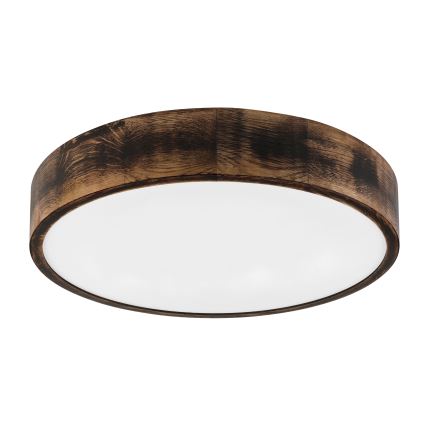 Brilagi - LED stropna svjetiljka CARVALHO SMOKEY LED/36W/230V hrast Ø 47,5 cm