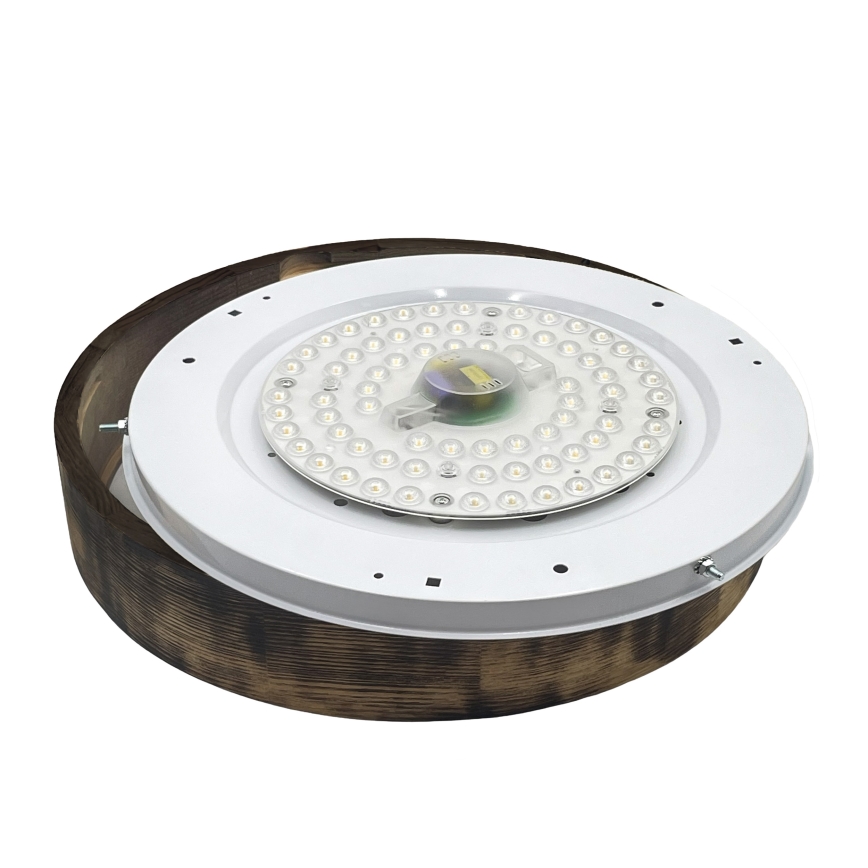 Brilagi - LED stropna svjetiljka CARVALHO SMOKEY LED/36W/230V hrast Ø 47,5 cm