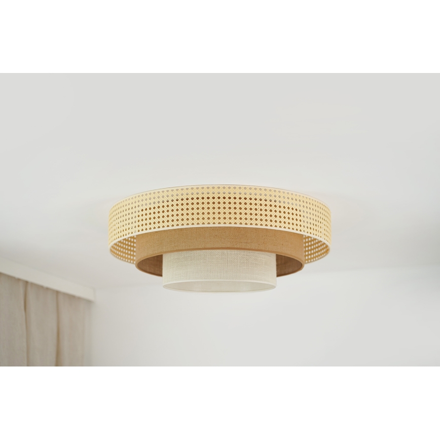 Brilagi - LED Stropna svjetiljka CEDAR LUNETA LED/26W/230V bež/smeđa/krem