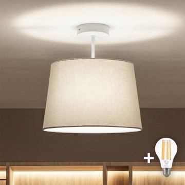 Brilagi - LED stropna svjetiljka CERIA 1xE27/60W/230V Ø 30 cm bijela/siva