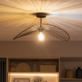 Brilagi - LED stropna svjetiljka CERIA WIRE 1xE27/60W/230V 40x56 cm crna