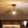 Brilagi - LED stropna svjetiljka CERIA WIRE 1xE27/60W/230V 40x56 cm crna