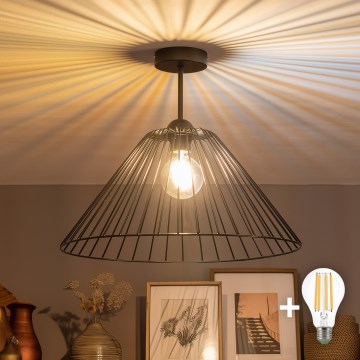 Brilagi - LED stropna svjetiljka CERIA WIRE 1xE27/60W/230V promjer 45 cm crna