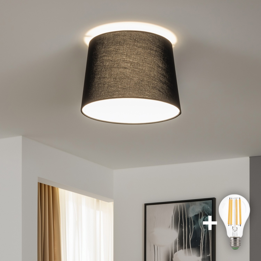 Brilagi - LED stropna svjetiljka CERIA za površinsku montažu 1xE27/40W/230V Ø 30 cm crna