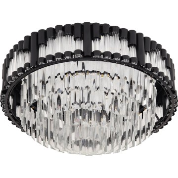 Brilagi - LED stropna svjetiljka CROWN, prigušiva, LED/41W/230V 3000-6000K, promjer 48 cm, crna + daljinski upravljač