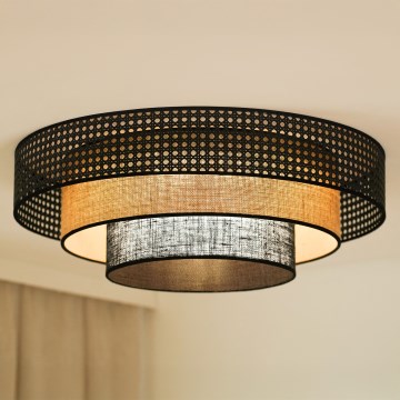 Brilagi - LED Stropna svjetiljka DAKOTA LUNETA LED/12W/230V pr. 60 cm 3000K/4000K/6400K crna/bež