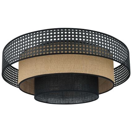 Brilagi - LED Stropna svjetiljka DAKOTA LUNETA LED/12W/230V pr. 60 cm 3000K/4000K/6400K crna/bež