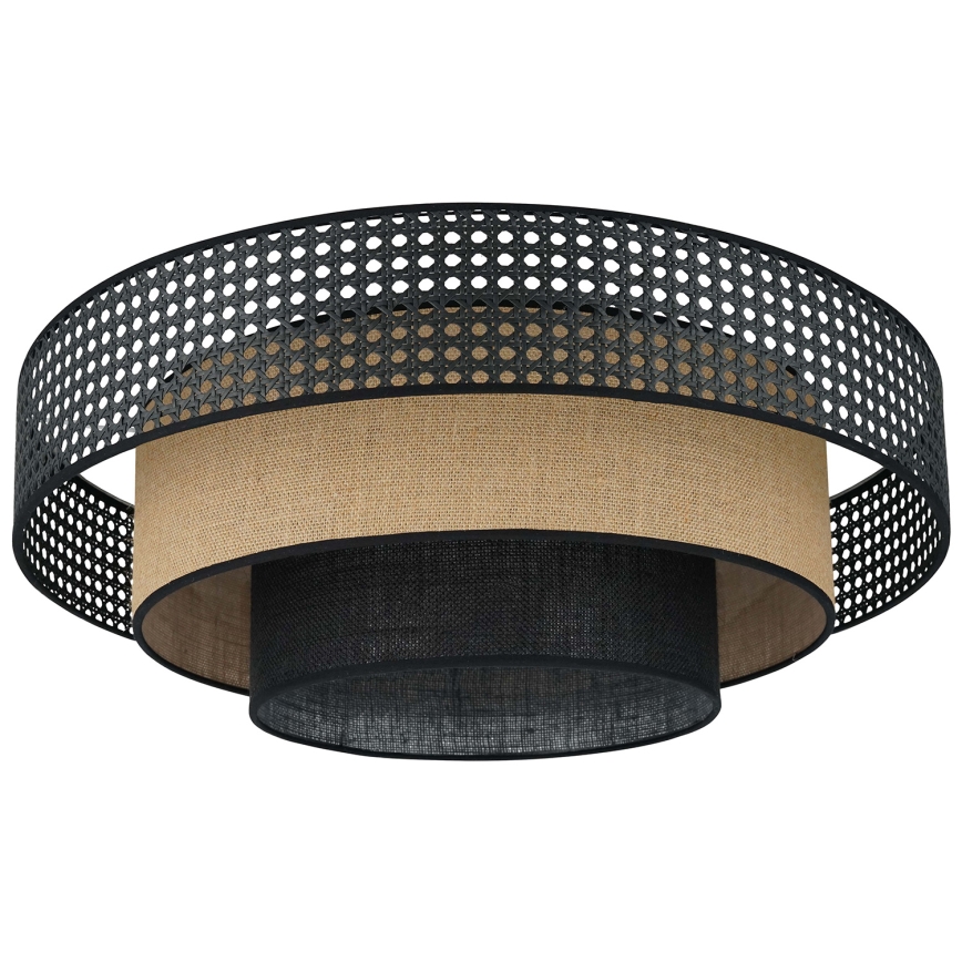 Brilagi - LED Stropna svjetiljka DAKOTA LUNETA LED/12W/230V pr. 60 cm 3000K/4000K/6400K crna/bež