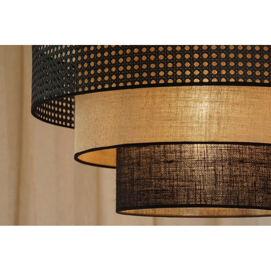 Brilagi - LED Stropna svjetiljka DAKOTA LUNETA LED/12W/230V pr. 60 cm 3000K/4000K/6400K crna/bež