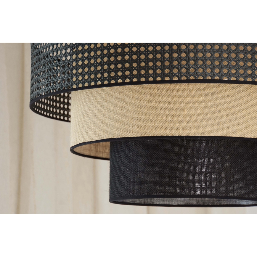 Brilagi - LED Stropna svjetiljka DAKOTA LUNETA LED/12W/230V pr. 60 cm 3000K/4000K/6400K crna/bež