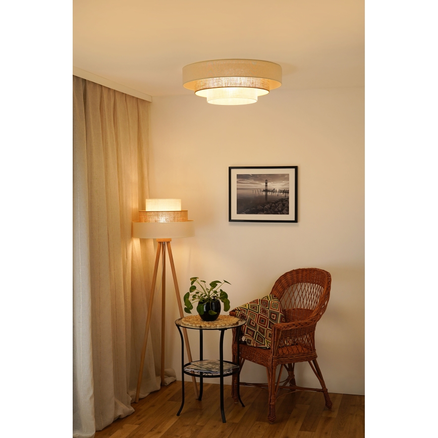 Brilagi - LED Stropna svjetiljka DENVER LUNETA LED/12W/230V pr. 60 cm 3000K/4000K/6400K bež/krem