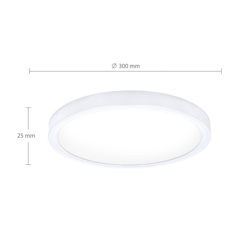 Brilagi - LED Stropna svjetiljka ESTELA LED/18W/230V bijela
