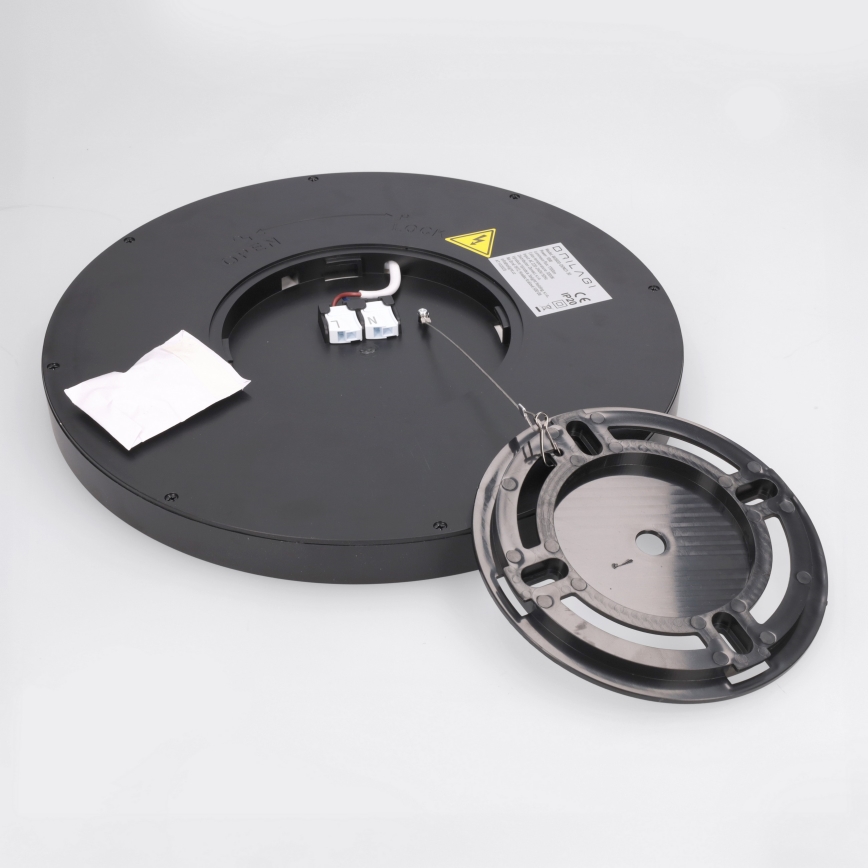 Brilagi - LED stropna svjetiljka ESTELA LED/18W/230V promjer 30 cm crna