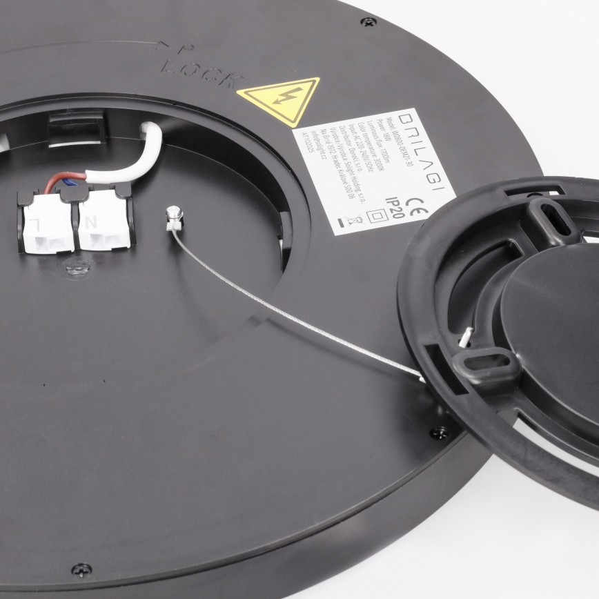 Brilagi - LED stropna svjetiljka ESTELA LED/18W/230V promjer 30 cm crna