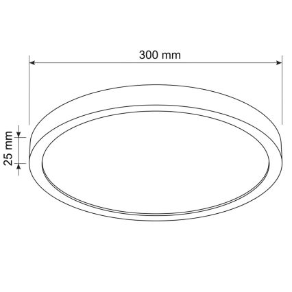 Brilagi - LED stropna svjetiljka ESTELA LED/18W/230V promjer 30 cm crna