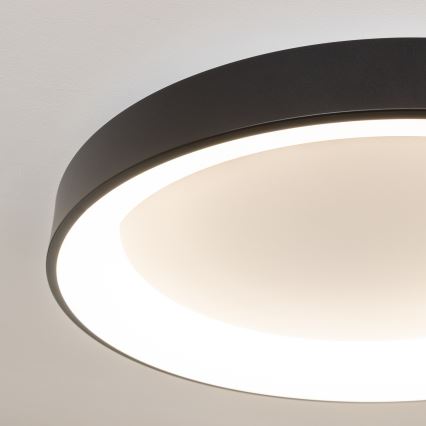 Brilagi - Prigušivo LED stropno svjetlo FALCON II LED/99W/230V 3000-6500K, promjer 60 cm, crno, s daljinskim upravljačem