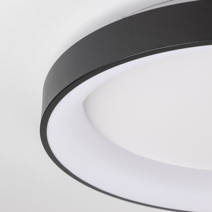 Brilagi - Prigušivo LED stropno svjetlo FALCON II LED/99W/230V 3000-6500K, promjer 60 cm, crno, s daljinskim upravljačem