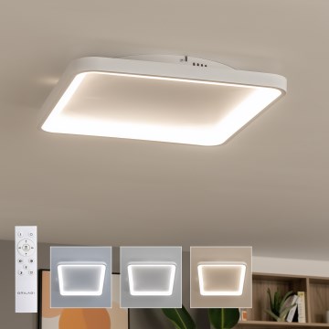 Brilagi - LED stropna svjetiljka FALCON SLIM s mogućnošću prigušivanja LED/50W/230V 3000-6500K 50x50 cm bijela + daljinski upravljač