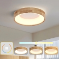 Brilagi - LED stropna svjetiljka FALCON WOOD MODERN LED/30W/230V 3000/4000/6000K Ø 45 cm drvena