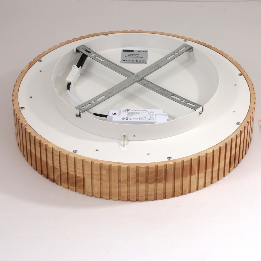 Brilagi - LED stropna svjetiljka FALCON WOOD MODERN LED/30W/230V 3000/4000/6000K Ø 45 cm drvena