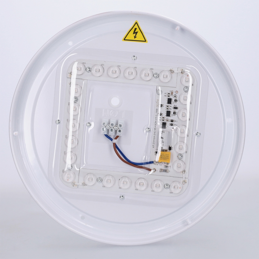 Brilagi - LED stropna svjetiljka FLOCO LED/24W/230V Ø 30 cm drveni dekor/crna
