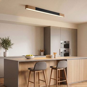 BRILAGI - LED Stropna svjetiljka GARDALINE LED/100W/230V 120 cm hrast/crna
