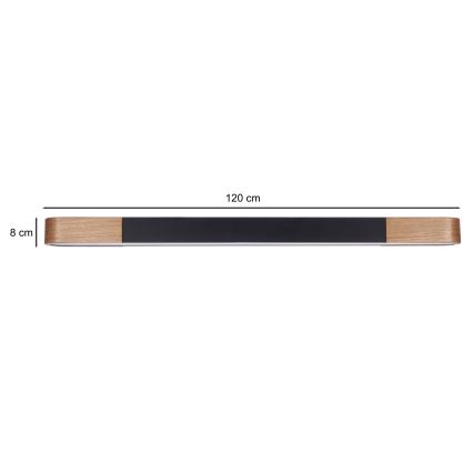 BRILAGI - LED Stropna svjetiljka GARDALINE LED/100W/230V 120 cm hrast/crna