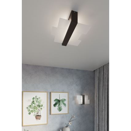 Brilagi -  LED Stropna svjetiljka HERA 2xE27/7,5W/230V wenge