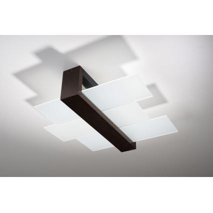 Brilagi -  LED Stropna svjetiljka HERA 2xE27/7,5W/230V wenge