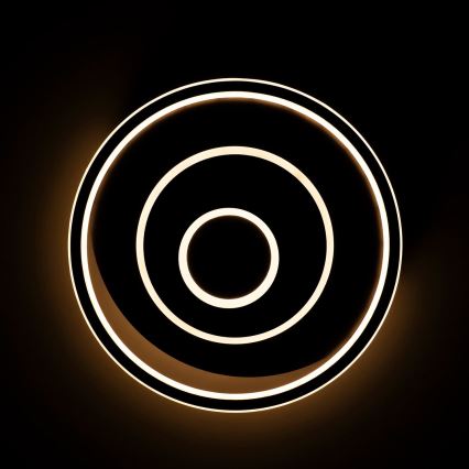 BRILAGI - LED prigušivo stropno svjetlo IRIS LED/83W/230V 3000-6000K 46x50 cm crno + daljinski upravljač