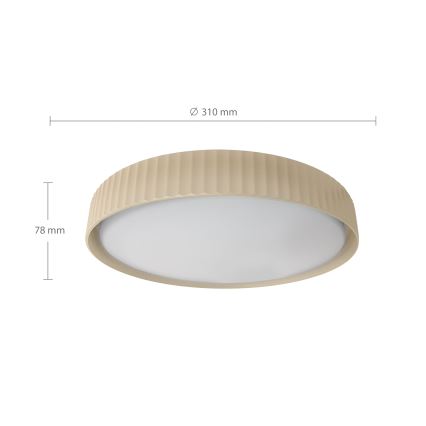 Brilagi - LED stropna svjetiljka LUCIA LED/24W/230V Ø 31 cm bež