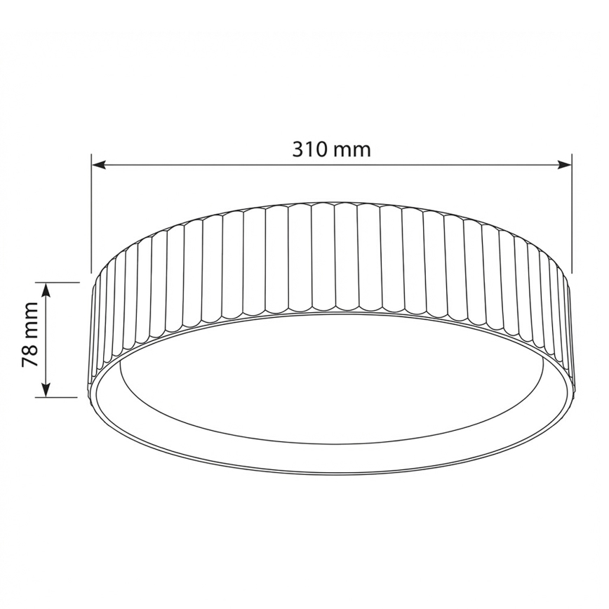 Brilagi - LED stropna svjetiljka LUCIA LED/24W/230V Ø 31 cm bež