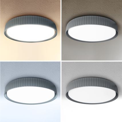 Brilagi - LED stropno svjetlo LUCIA s mogućnošću prigušivanja LED/48W/230V 3000-6500K promjer 41 cm siva + daljinski upravljač