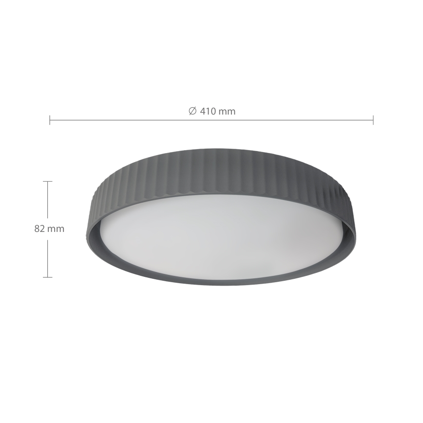 Brilagi - LED stropno svjetlo LUCIA s mogućnošću prigušivanja LED/48W/230V 3000-6500K promjer 41 cm siva + daljinski upravljač