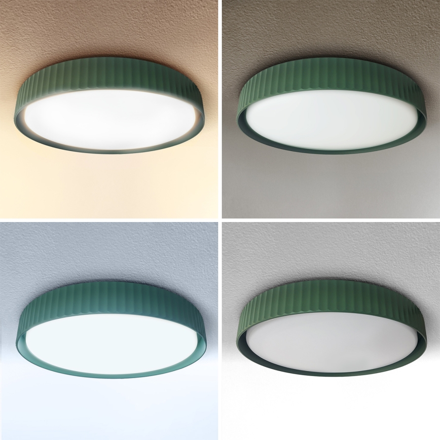 Brilagi - LED dimabilno stropno svjetlo LUCIA LED/48W/230V 3000-6500K Ø 41 cm zeleno + daljinski upravljač
