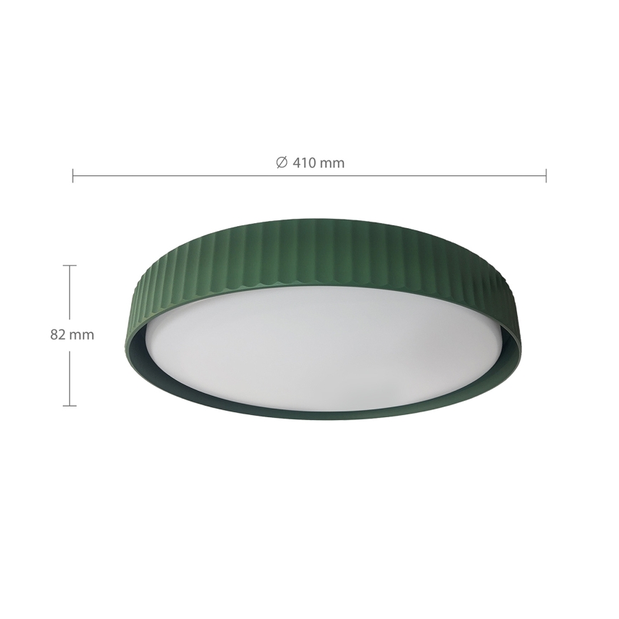 Brilagi - LED dimabilno stropno svjetlo LUCIA LED/48W/230V 3000-6500K Ø 41 cm zeleno + daljinski upravljač
